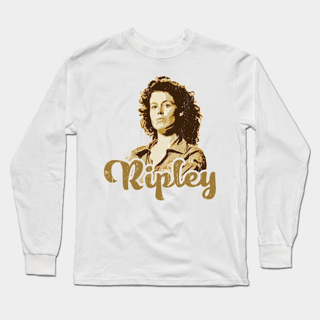 Ripley - vintage retro Long Sleeve T-Shirt by Colana Studio